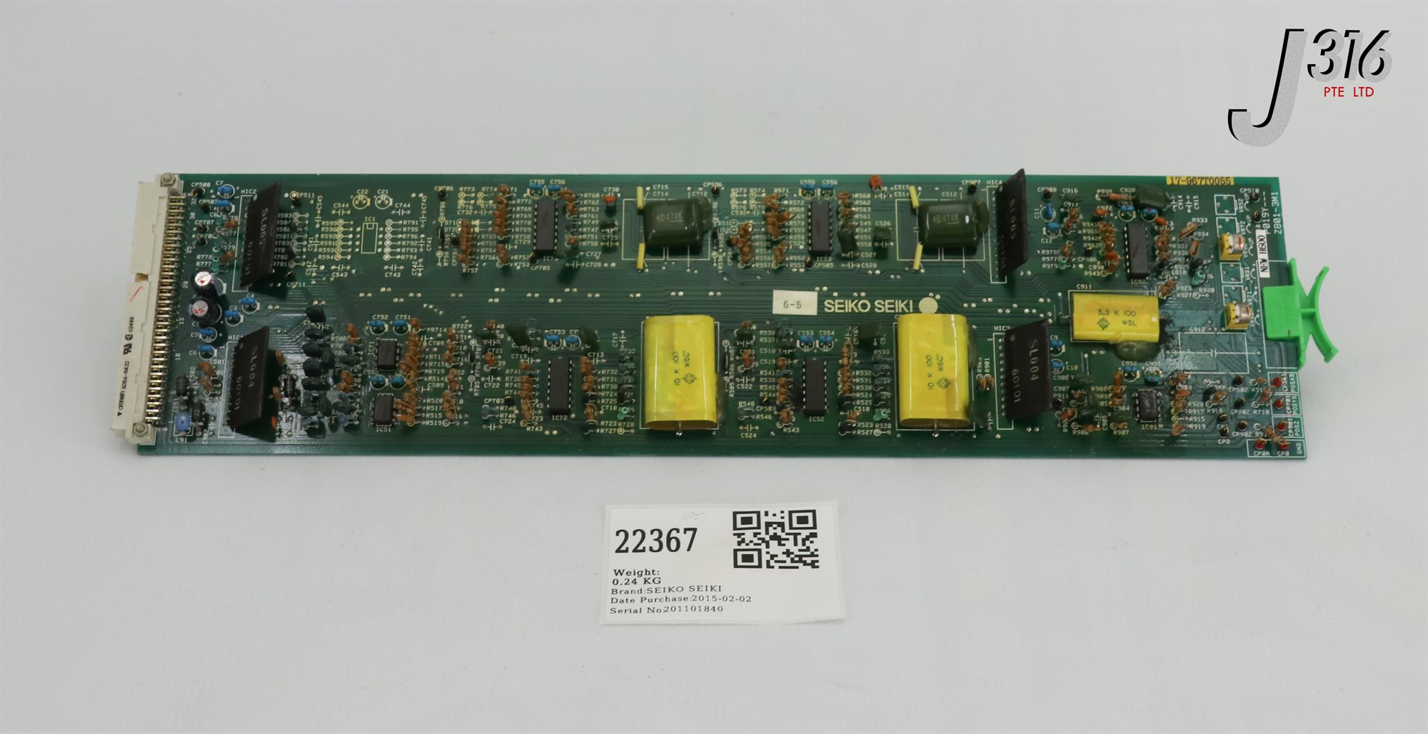 い 22367 SEIKO SEIKI PCB ASSY, H600 CONTROL CARD, 17-967T0055 P019Y